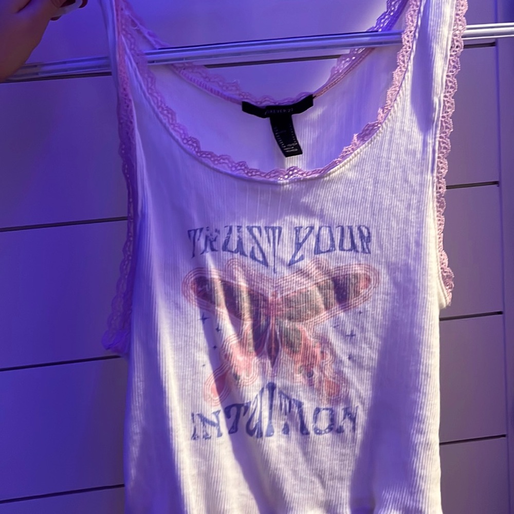 Forever 21 trust your intuition tank top.